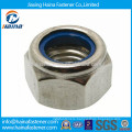 Zinc plated steel or stainless steel nylon lock nut